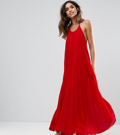 Плиссированное платье макси Missguided - Красный