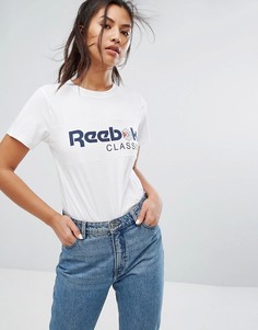 Белая футболка с логотипом Reebok Classics - Белый