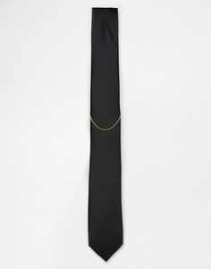Галстук с цепочкой Noose & Monkey - Черный