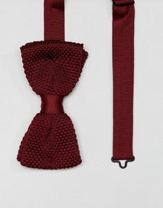 Вязаный галстук-бабочка Noose & Monkey - Красный