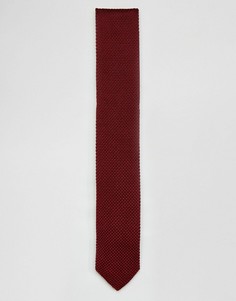 Вязаный галстук Noose & Monkey - Красный