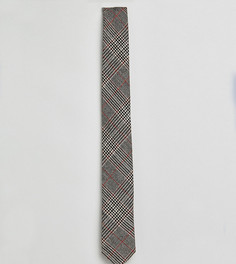 Галстук в клетку гленчек Heart & Dagger - Серый