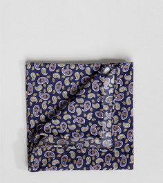 Платок для нагрудного кармана с принтом пейсли Heart & Dagger - Темно-синий