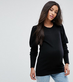 Джемпер с пышными рукавами ASOS Maternity - Черный