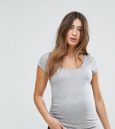 Футболка для беременных с короткими рукавами New Look Maternity - Серый