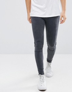 Серые супероблегающие джинсы Dr Denim Dixy - Серый