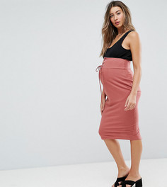 Юбка-карандаш с посадкой над животом ASOS Maternity - Розовый