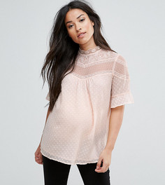 Кружевная блузка New Look Maternity - Розовый