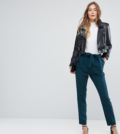 Тканые брюки галифе с поясом оби ASOS TALL - Зеленый