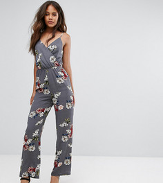 Комбинезон с цветочным принтом New Look Tall - Черный
