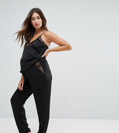 Кружевные пижамные брюки New Look Maternity - Черный