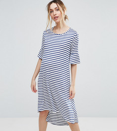 Платье в полоску с асимметричным краем Bluebelle - Мульти