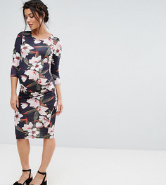 Облегающее платье с цветочным принтом Bluebelle Maternity - Мульти
