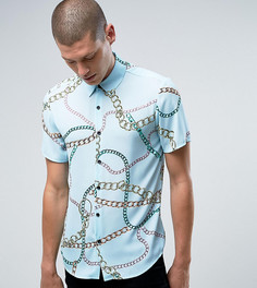 Рубашка классического кроя с принтом цепочки Reclaimed Vintage Inspired - Синий