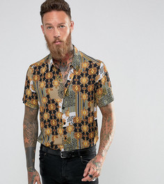 Рубашка классического кроя с принтом в стиле барокко Reclaimed Vintage Inspired - Черный