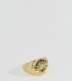 Позолоченное кольцо ASOS PLUS - Золотой