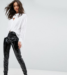 Блестящие брюки скинни Glamorous Tall - Черный