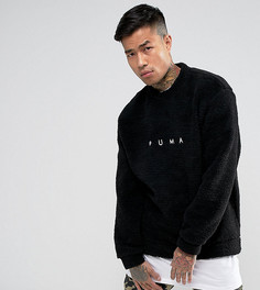 Черный свитшот из искусственной цигейки Puma эксклюзивно для ASOS 57658101 - Черный