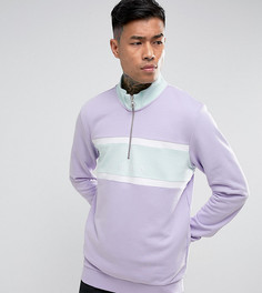 Фиолетовый свитшот с короткой молнией Puma эксклюзивно для ASOS - Фиолетовый