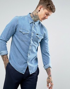 Джинсовая рубашка в стиле вестерн Lee Jeans - Синий