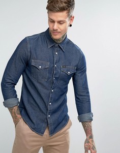 Джинсовая рубашка в стиле вестерн Lee Jeans - Темно-синий