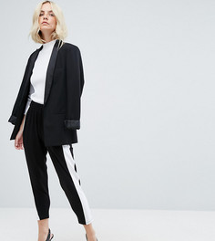 Широкие брюки с полосками по бокам ASOS PETITE - Мульти