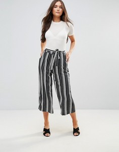 Брюки в полоску с широкими штанинами Rage - Мульти