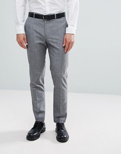 Серые брюки слим в клетку Burton Menswear - Серый