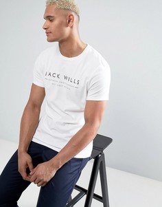 Белая футболка с принтом Jack Wills Westmore - Белый