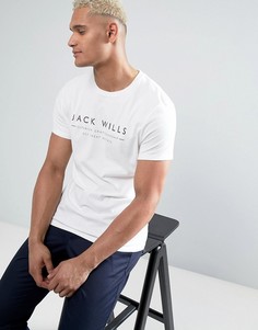 Белая футболка с принтом Jack Wills Westmore - Белый