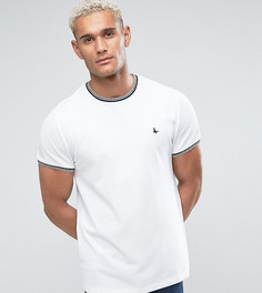 Белая узкая футболка из пике с контрастной отделкой Jack Wills Gunnersbury - Белый