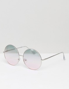 Круглые солнцезащитные очки с бирюзово-розовыми стеклами Skinnydip - Мульти