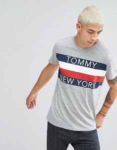 Серая меланжевая футболка Tommy Hilfiger Denim - Серый