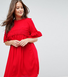 Свободное платье ASOS CURVE - Красный