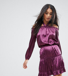 Платье мини с ярусным дизайном и халтером Lioness - Фиолетовый