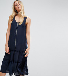 Платье с оборкой и молнией Noisy May Tall - Темно-синий