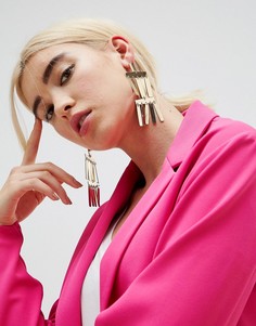 Металлические серьги-подвески ASOS - Золотой