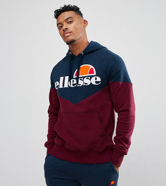 Худи с шевронным узором и крупным логотипом Ellesse - Красный