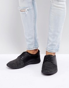 Черные трикотажные кроссовки для бега New Look - Черный