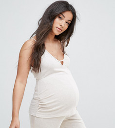 Пижамный топ на бретелях New Look Maternity - Бежевый