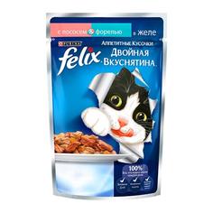 Корм Felix Двойной вкус Лосось и форель 85g 12294937