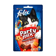 Лакомство Felix Party Mix Гриль микс Говядина Курица Лосось 20g для кошек 12237743