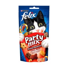 Лакомство Felix Party Mix Гриль микс Говядина Курица Лосось 60g для кошек 12234059