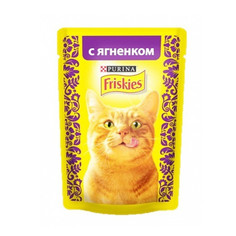 Корм Friskies Adult Кусочки ягненка в подливе 85g для кошек 12261837