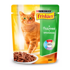 Корм Friskies Adult Кролик в подливе 100g для кошек 12227705