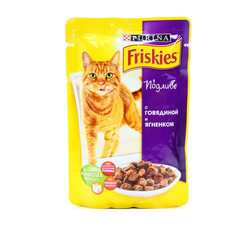 Корм Friskies Adult Говядина Ягненок в подливе 100g для кошек 12227710