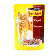 Корм Friskies Adult Говядина в подливе 100g для кошек 12227702