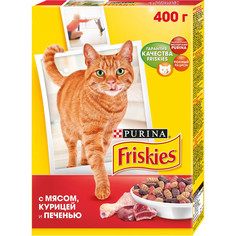 Корм Friskies Adult Мясо Курица Печень 400g для кошек 12152612