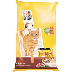 Корм Friskies Adult Мясо с полезными овощами 10kg для кошек 12053617