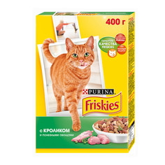 Корм Friskies Adult Кролик с полезными овощами 400g для кошек 12152610